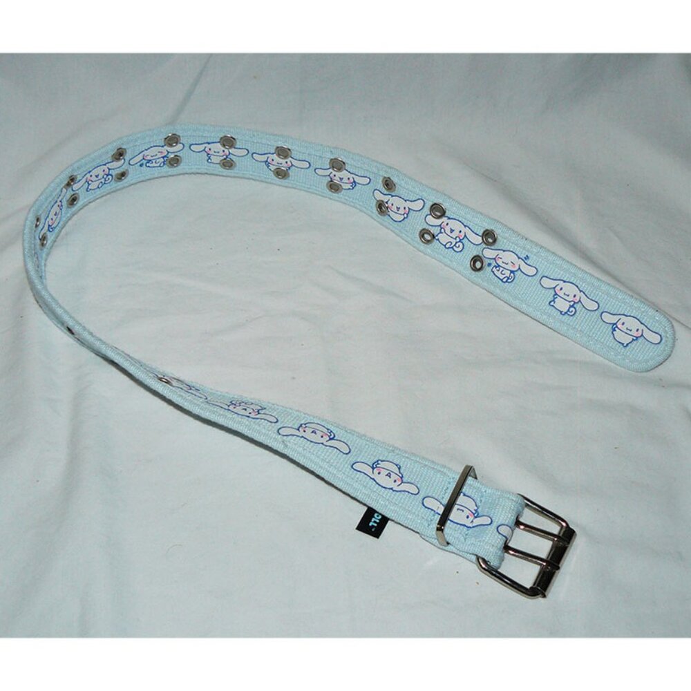 Hot Topic Sanrio Cinnamoroll Poses Grommet Blue Belt XS, GUC
